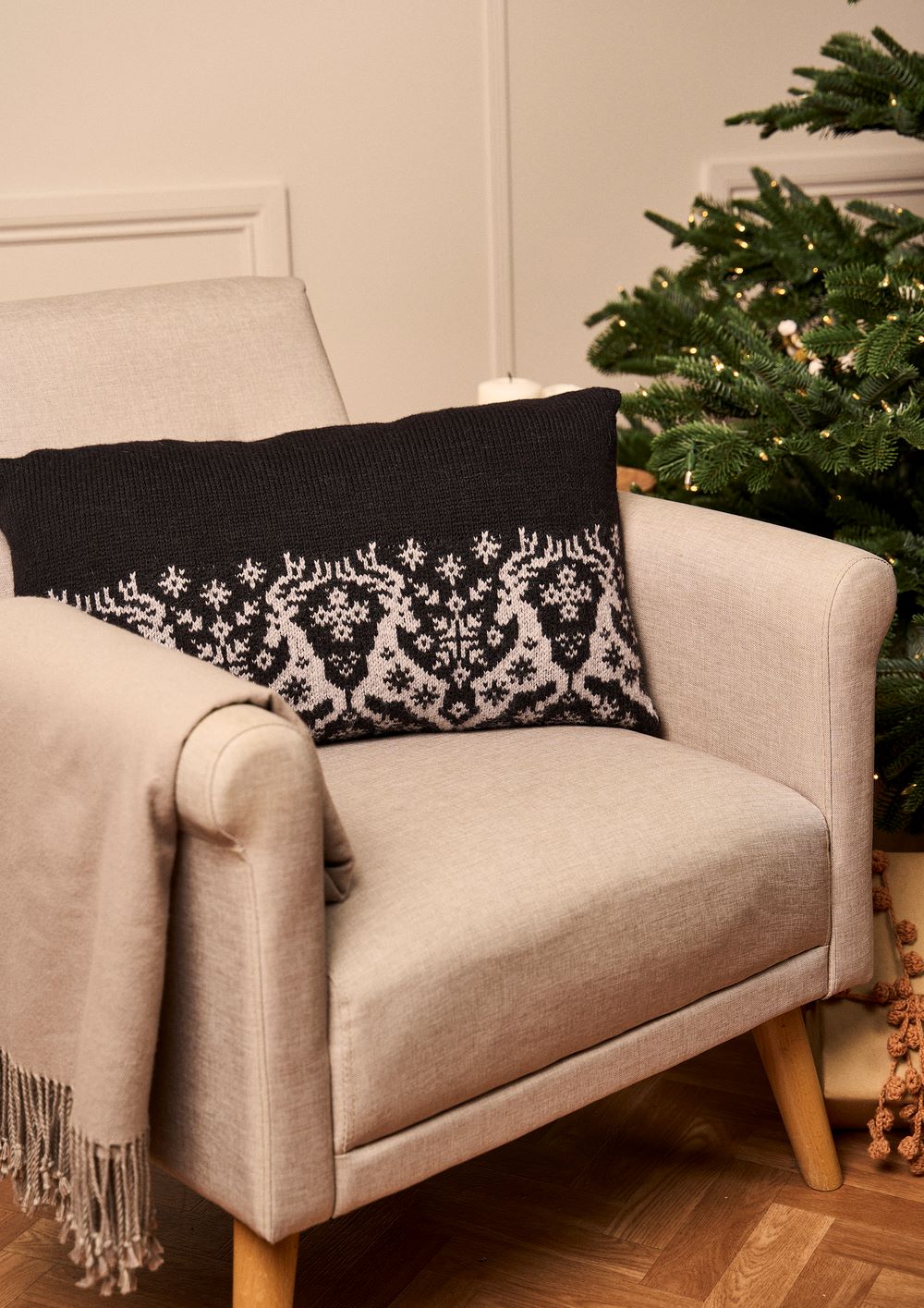 Dancing Reindeers Cushion